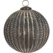 Clayre & Eef Kerstbal XL Ø 15 cm Bruin Glas