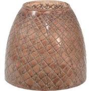 Clayre & Eef Windlicht Ø 20x20 cm Bruin Glas