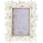 Clayre & Eef Fotolijst 10x15 cm Wit Polyresin