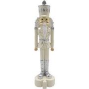 Clayre & Eef Beeld Notenkraker 17 cm Beige Zilverkleurig Kunststof