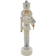 Clayre & Eef Beeld Notenkraker 17 cm Beige Zilverkleurig Kunststof