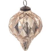 Clayre & Eef Kerstbal Ø 11 cm Roze Glas