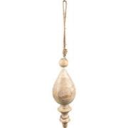 Clayre & Eef Kersthanger Ø 7x23 cm Beige Hout