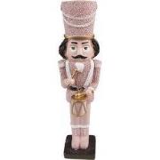 Clayre & Eef Beeld Notenkraker 20 cm Roze Kunststof