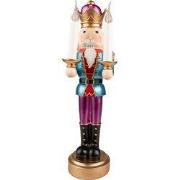 Clayre & Eef Beeld Notenkraker 41 cm Blauw Paars Kunststof