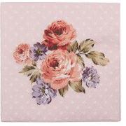 Clayre & Eef Servetten Papier Set van 20 33x33 cm (20) Roze Papier Blo...