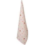 Clayre & Eef Theedoek 50x70 cm Beige Roze Katoen Hobbelpaard