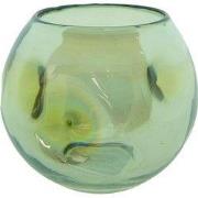 Clayre & Eef Theelichthouder Ø 12x12 cm Groen Glas