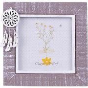 Clayre & Eef Fotolijst 10x10 cm Grijs Wit Hout Dromenvanger