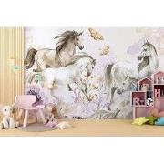Paarden pracht - Kinderbehang - 292,2 cm x 280 cm - Walloha