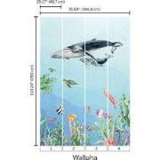 Diep in de zee - Kinderbehang - 194,8 cm x 280 cm - Walloha