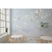 Vliegende dierenvriendjes - Kinderbehang - 389,6 cm x 280 cm - Walloha