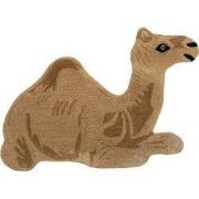 Clayre & Eef Vloerkleed Dromedaris 60x90 cm Bruin Wol