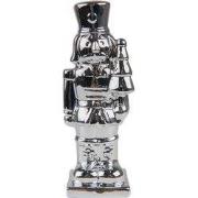 Clayre & Eef Beeld Notenkraker 19 cm Zilverkleurig Porselein