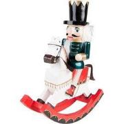 Clayre & Eef Beeld Notenkraker 29 cm Wit Groen Kunststof