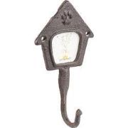 Clayre & Eef Wandhaak Hondenhok 9x5x18 cm Bruin IJzer