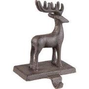 Clayre & Eef Haak Kerstsok Rendier 13x11x21 cm Bruin IJzer