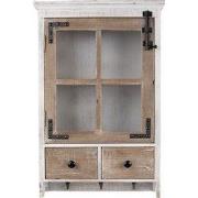 Clayre & Eef Wandrek 38x14x58 cm Wit Bruin Hout