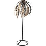 Clayre & Eef Decoratie Palm 73 cm Goudkleurig Zwart IJzer