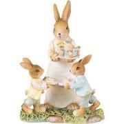 Clayre & Eef Beeld Konijn 15 cm Geel Bruin Polyresin