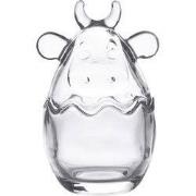 Clayre & Eef Glazen potje Koe Ø 8x14 cm Transparant Glas