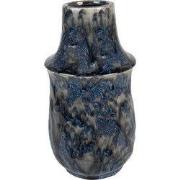 Clayre & Eef Vaas Ø 13x25 cm Blauw Keramiek