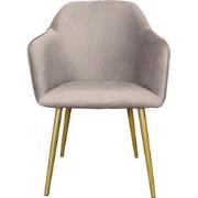 Clayre & Eef Eetkamerstoel 58x56x83 cm Grijs IJzer