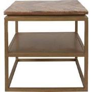 Clayre & Eef Bijzettafel 51x51x49 cm Bruin Hout