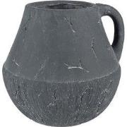 Clayre & Eef Bloempot 23x23x21 cm Grijs Steen