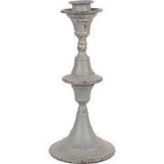 Clayre & Eef Kandelaar 26 cm Grijs Metaal