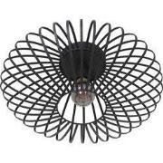 Anne Lighting - plafonniere - Dunbar - zwart - metaal - Ø 40cm - E27 -...