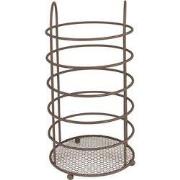 Clayre & Eef Bestekhouder Ø 12x22 cm Bruin IJzer