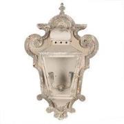 Clayre & Eef Wandlamp 43x16x68 cm Beige Grijs Hout