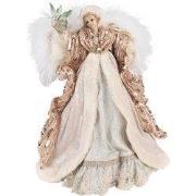 Clayre & Eef Kerstdecoratie Engel 35 cm Beige Roze Kunststof