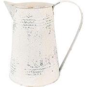 Clayre & Eef Decoratie Kan 22x14x21 cm Beige IJzer