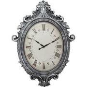 Clayre & Eef Wandklok 56x6x76 cm Zilverkleurig Kunststof