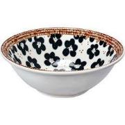 Clayre & Eef Kom 300 ml Wit Zwart Keramiek