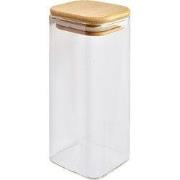 Clayre & Eef Voorraadpot 6x6x15 cm Transparant Glas