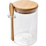 Clayre & Eef Voorraadpot 11x9x14 cm Transparant Glas