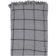 Clayre & Eef Plaid 125x150 cm Grijs Katoen Strepen