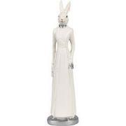 Clayre & Eef Beeld Konijn 20 cm Wit Polyresin