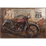 Clayre & Eef Schilderij 60x4x40 cm Bruin IJzer Motor