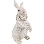 Clayre & Eef Beeld Konijn 20 cm Wit Polyresin