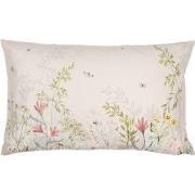 Clayre & Eef Kussenhoes 30x50 cm Beige Groen Polyester Bloemen