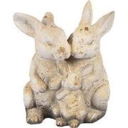 Clayre & Eef Decoratie Beeld Konijn 33 cm Bruin Beige Magnesium (MGO)