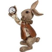 Clayre & Eef Beeld Konijn 13 cm Bruin Polyresin