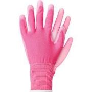 Werkhandschoenen licht polyester roze L
