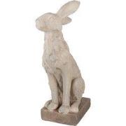 Clayre & Eef Decoratie Beeld Konijn 55 cm Grijs Magnesium (MGO)