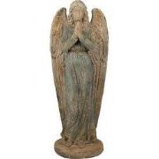 Clayre & Eef Decoratie Beeld Engel 119 cm Groen Beige Magnesium (MGO)