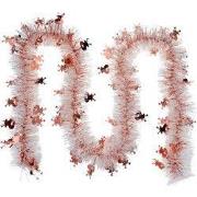 Clayre & Eef Kerstslinger Guirlande 200 cm Wit Kunststof